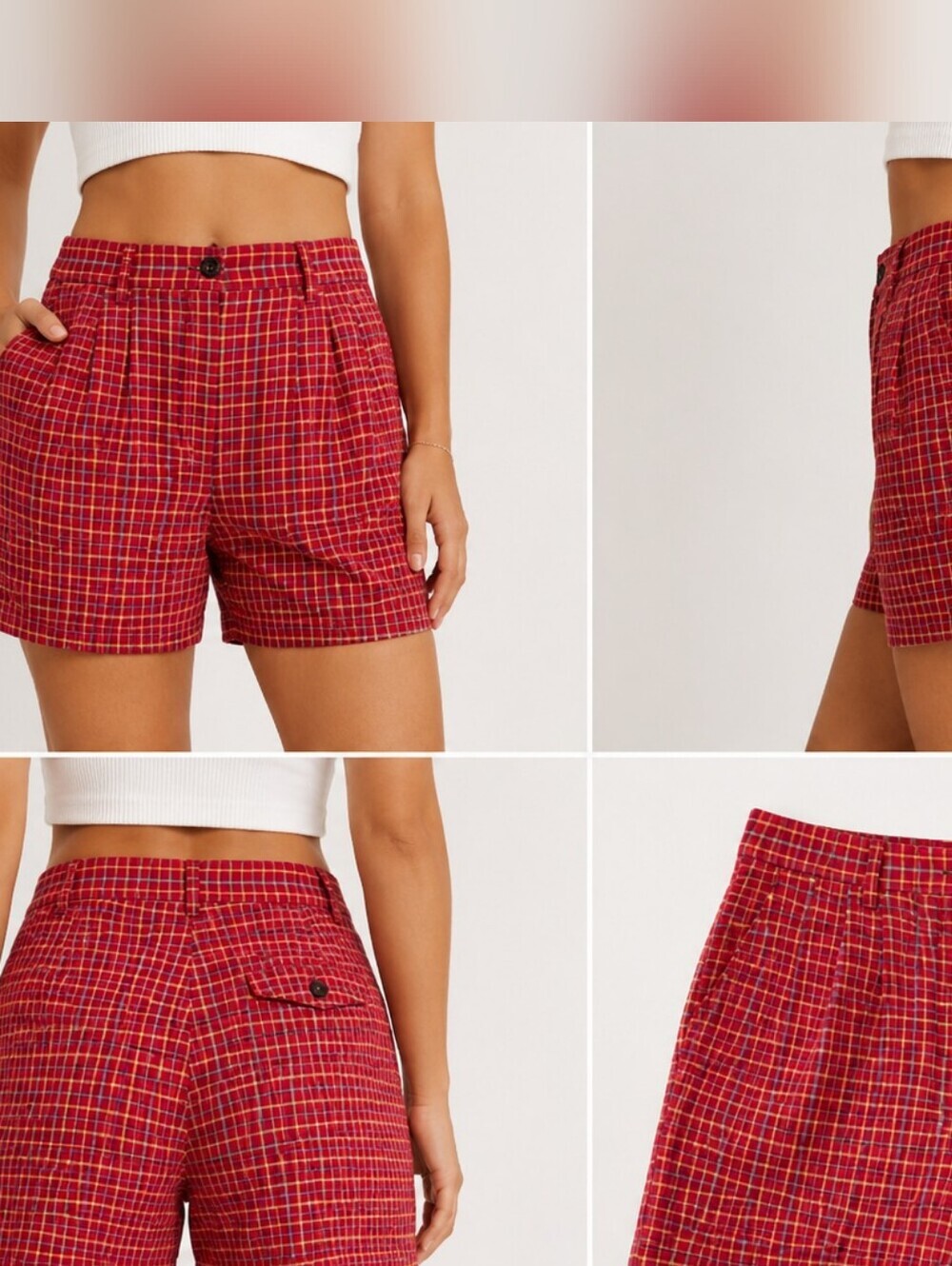Marks and Spencer Vintage 90s Shorts High Rise Tailored Fit